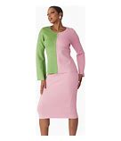 Beautiful Pink & Green Knit Suit-New Design for 2024