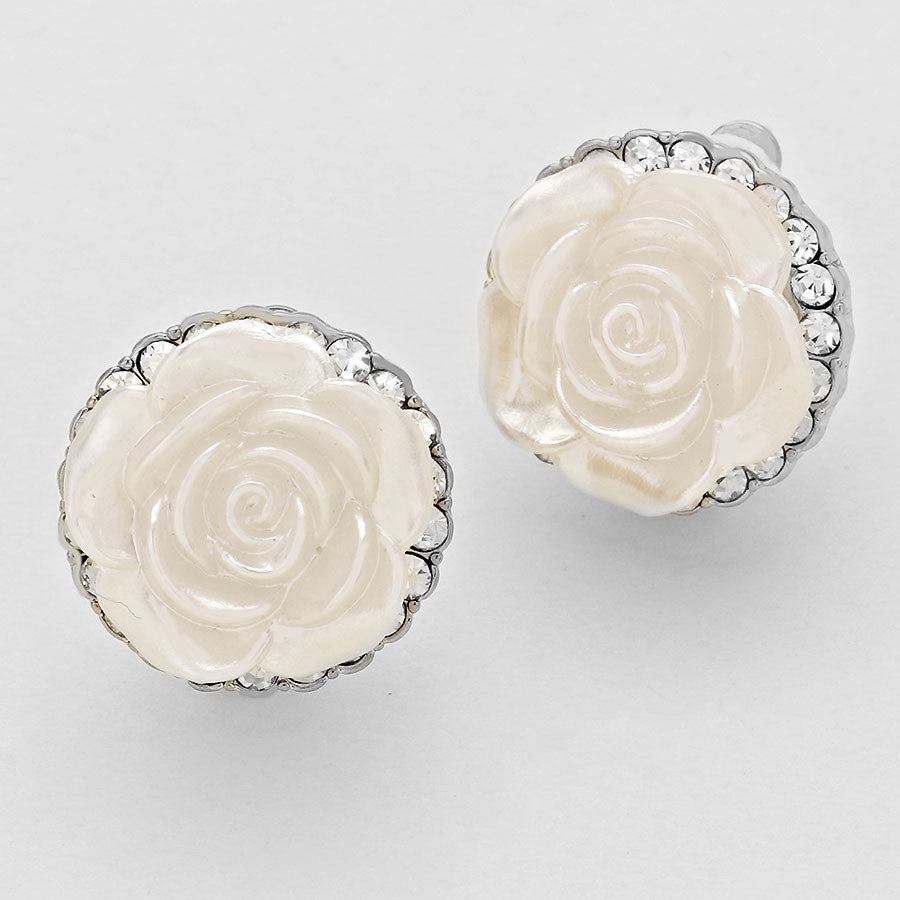 Beautiful Crystal Rose with Pearl Brooch Pin – Beautiful Things GREEKS  Company Exclusively for GREEKS