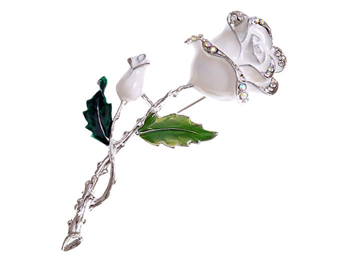 Beautiful Crystal Rose with Pearl Brooch Pin – Beautiful Things GREEKS  Company Exclusively for GREEKS