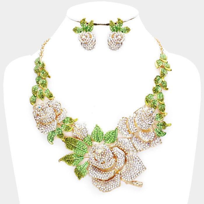 Earrings Plus Necklace Cute Jewelry Set 14k Plated Inlaid - Temu